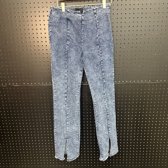 Lumiere Jackets & Blazers - Women's‎ Lumière Large Blue Jeans No Pockets Waist Across 14.5in (126)